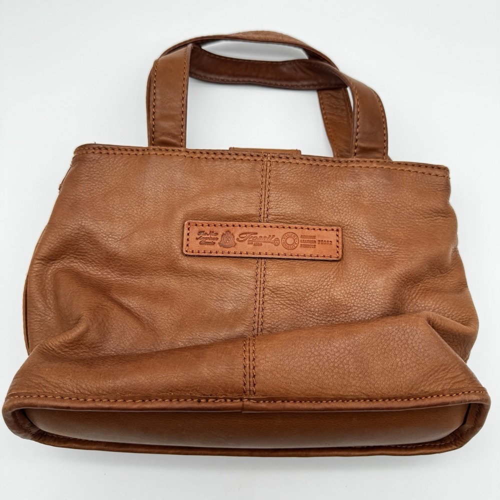 Fossil Vintage 1954 #75082 Brown Genuine Leather Shoulder Bag Handbag Purse